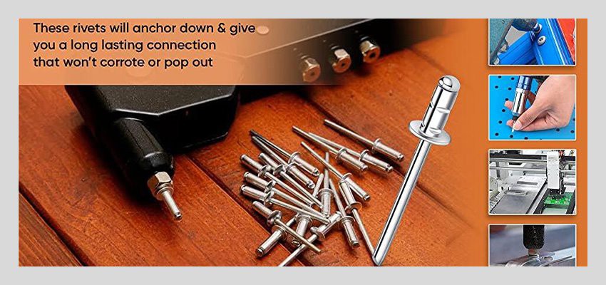Copper self plugging blind rivet application